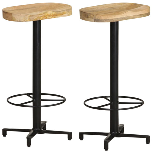 Bar Stools 2 Pcs Solid Mango Wood Gl645196