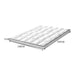 Goslash Picks Bedding Luxury Pillowtop Mattress Topper Mat