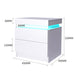 Bedside Tables Drawers Rgb Led Storage Cabinet High Gloss