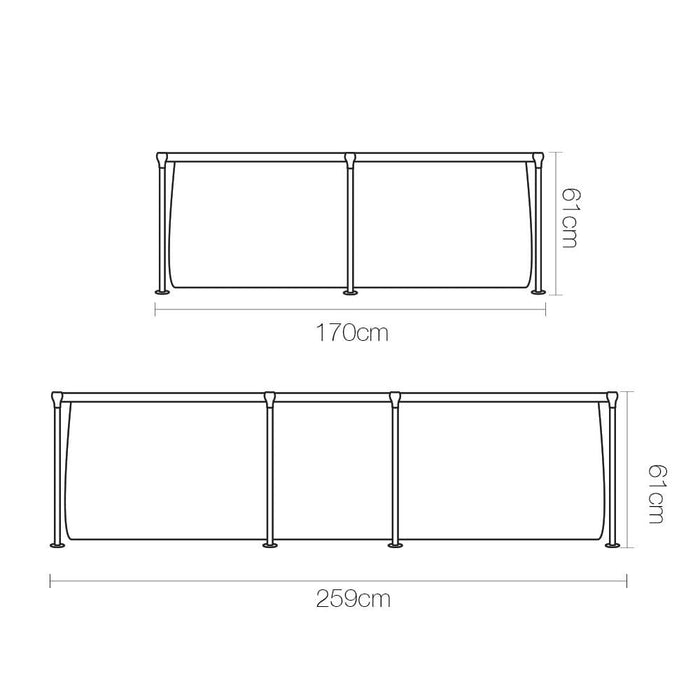 Bestway Rectangular Above Ground Swimming Pool