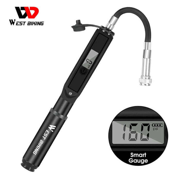 Bike Pump With Digital Display Gauge