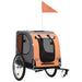 Dog Bike Trailer Orange And Grey Koili