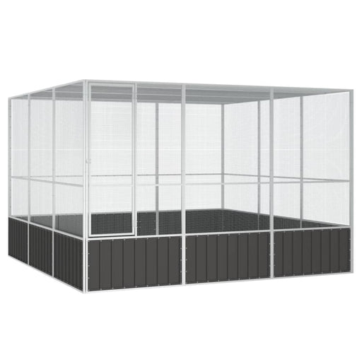 Bird Cage Anthracite 302.5x324.5x211.5 Cm Galvanised Steel