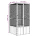 Bird Cage Grey 111x107x211.5 Cm Galvanised Steel Oioppo