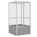 Bird Cage Grey 111x107x211.5 Cm Galvanised Steel Oioppo