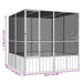 Bird Cage Grey 213.5x217.5x211.5 Cm Galvanised Steel Oioppx