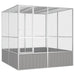 Bird Cage Grey 213.5x217.5x211.5 Cm Galvanised Steel Oioppx