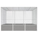 Bird Cage Grey 302.5x324.5x211.5 Cm Galvanised Steel Oioppt