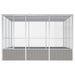 Bird Cage Grey 302.5x324.5x211.5 Cm Galvanised Steel Oioppt