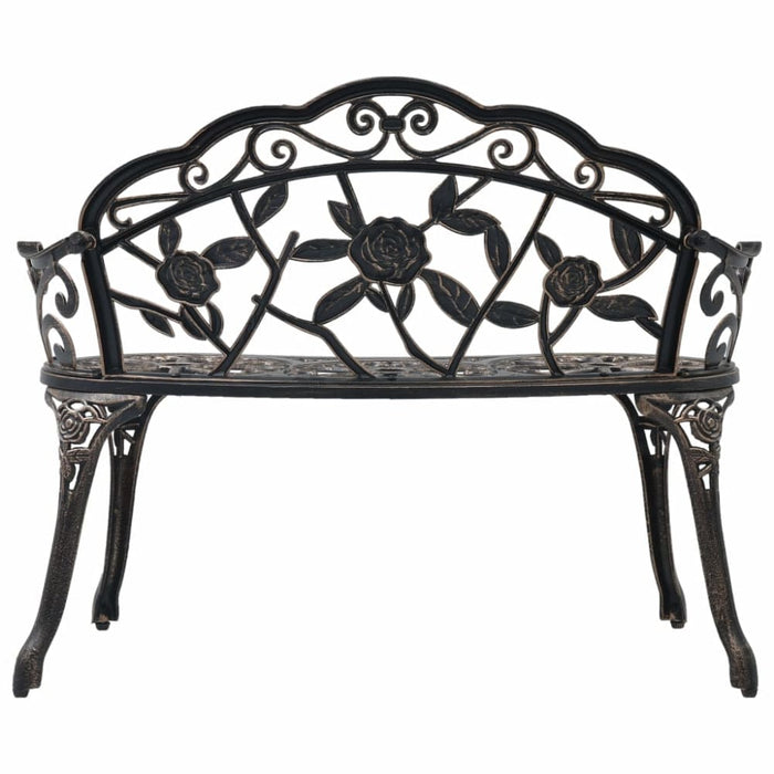 Bistro Bench Bronze Cast Aluminium Ainpk