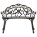 Bistro Bench Bronze Cast Aluminium Ainpk