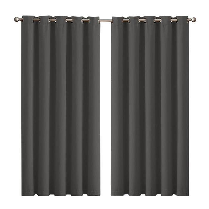 Goslash Picks 2x Blockout Curtains Panels 3 Layers Eyelet