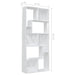 Book Cabinet Glossy Look White Chipboard Nbonnt