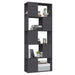 Book Cabinet Room Divider Grey Chipboard Nbkbko