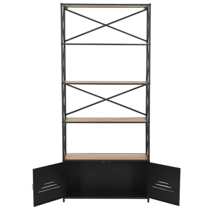 Bookcase Solid Firwood And Steel Xalaxl