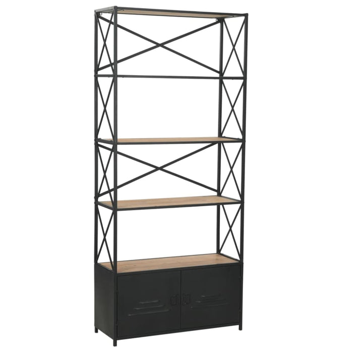 Bookcase Solid Firwood And Steel Xalaxl