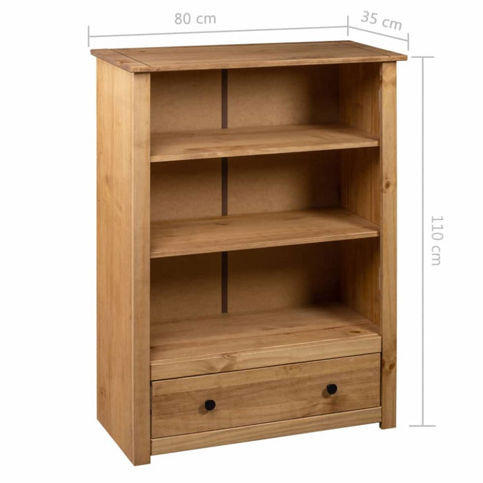 Bookcase Solid Pine Wood Panama Range Xnxlli