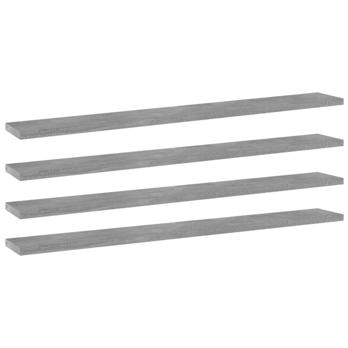 Bookshelf Boards 4 Pcs Concrete Grey Chipboard Nbpxkb