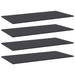 Bookshelf Boards 4 Pcs Grey Chipboard Nbpaxb