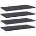 Bookshelf Boards 4 Pcs Grey Chipboard Nbpxtn