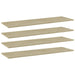 Bookshelf Boards 4 Pcs Sonoma Oak Chipboard Nbpabb