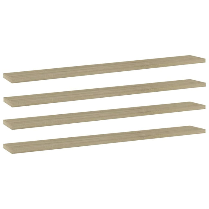 Bookshelf Boards 4 Pcs Sonoma Oak Chipboard Nbpxnn