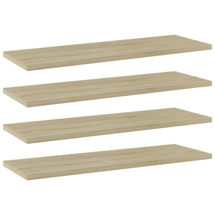 Bookshelf Boards 4 Pcs Sonoma Oak Chipboard Nbpxxa