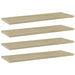 Bookshelf Boards 4 Pcs Sonoma Oak Chipboard Nbpxxa