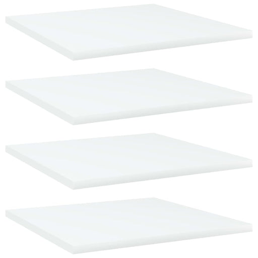 Bookshelf Boards 4 Pcs White 40x40x1.5 Cm Chipboard Nbpoib