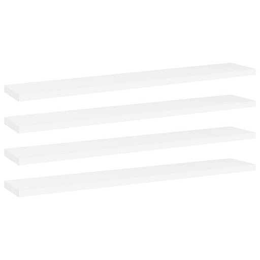 Bookshelf Boards 4 Pcs White 60x10x1.5 Cm Chipboard Nbpxbx