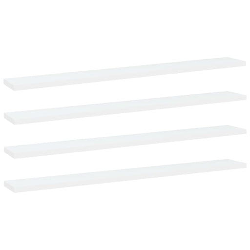Bookshelf Boards 4 Pcs White 80x10x1.5 Cm Chipboard Nbpxnx