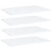 Bookshelf Boards 4 Pcs White Chipboard Nbpxpb