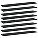 Bookshelf Boards 8 Pcs Black Chipboard Nbptno