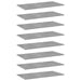 Bookshelf Boards 8 Pcs Concrete Grey Chipboard Nbpttk