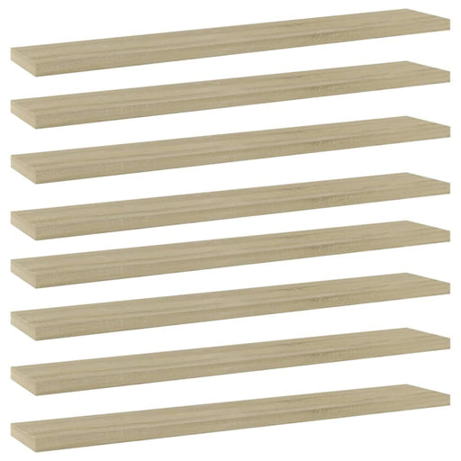 Bookshelf Boards 8 Pcs Sonoma Oak Chipboard Nbpxbk