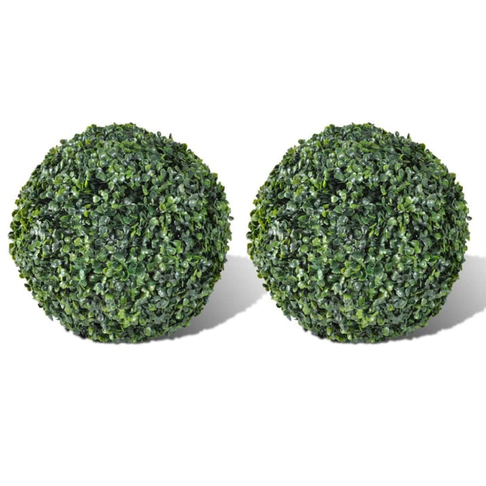 Boxwood Ball Artificial Leaf Topiary 27 Cm 2 Pcs Abnio