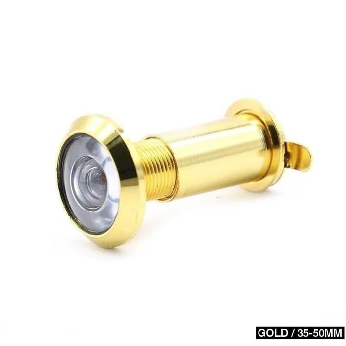 Brass 200 Degree Door Viewer Wide Angle Peephole Security