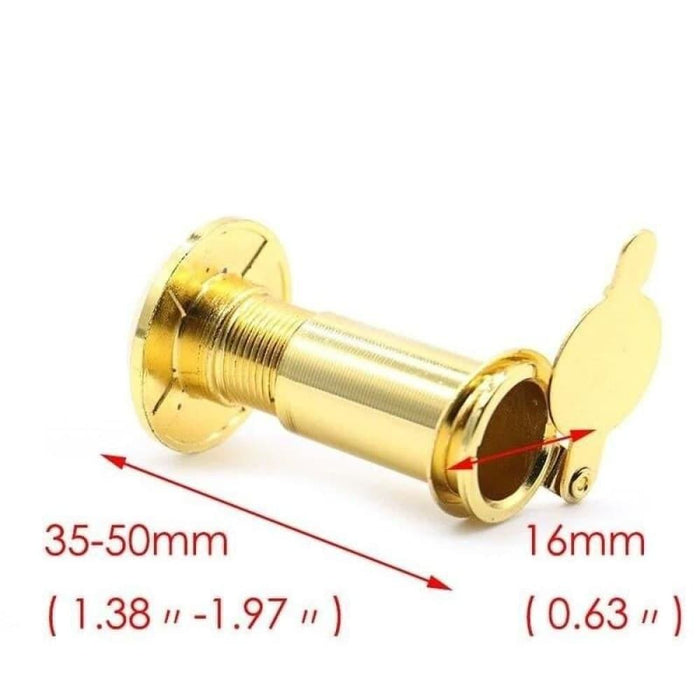 Brass 200 Degree Door Viewer Wide Angle Peephole Security