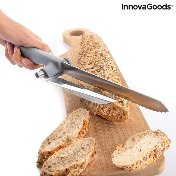 Bread Knife With Adjustable Cutting Guide Kutway Innovagoods