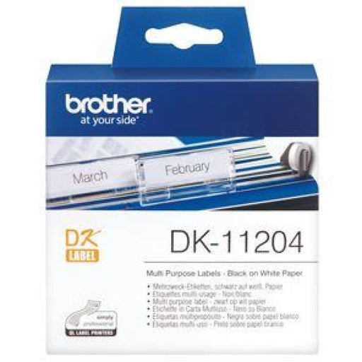 Brother Dk11204 400 Multi-purpose Address Labels 17mm x 54mm