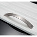 Brushed Silver Aluminum Alloy Kitchen Door Handles Cabinet