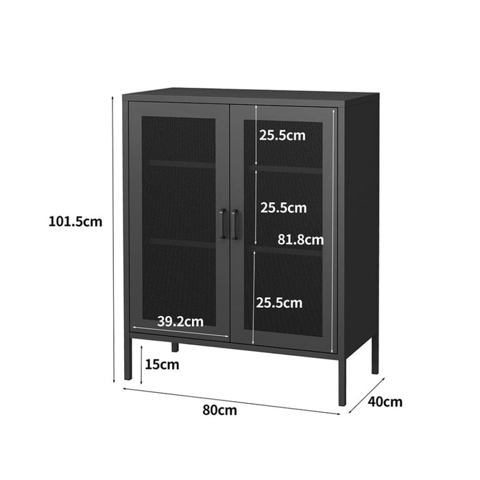 Buffet Sideboard Cabinet Adjustable Kitchen Raised Base