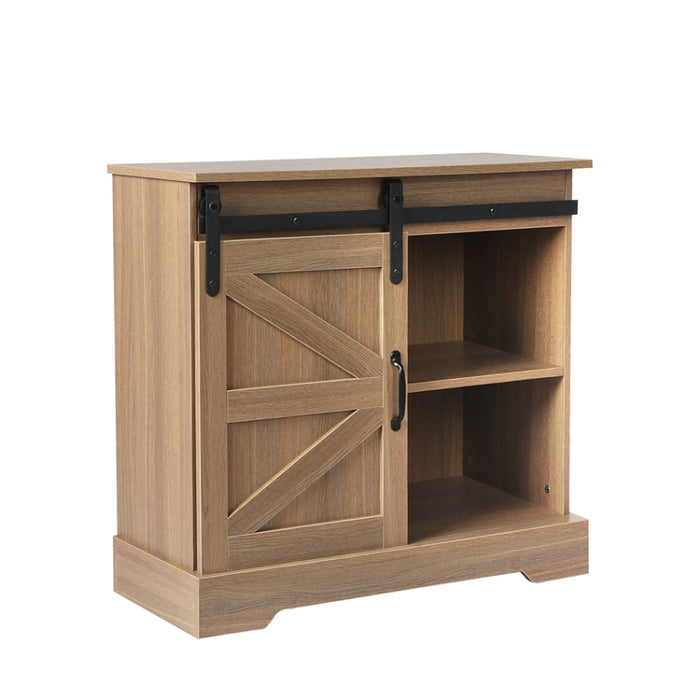 Buffet Sideboard Cabinet Single Sliding Doors Kitchen