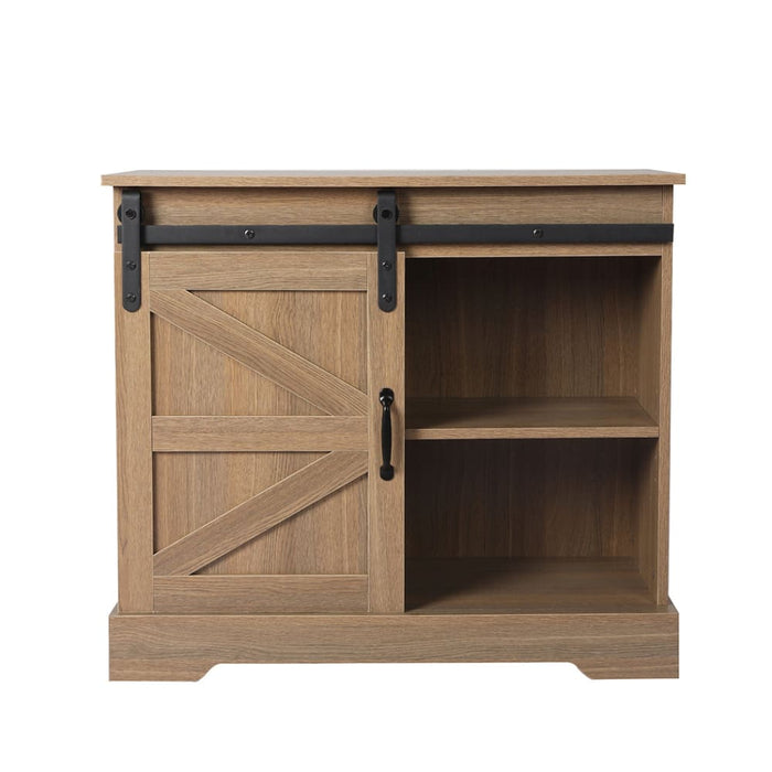 Buffet Sideboard Cabinet Single Sliding Doors Kitchen