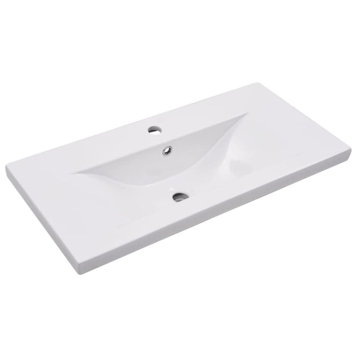 Built-in Basin 81x39.5x18.5 Cm Ceramic White Oapblx