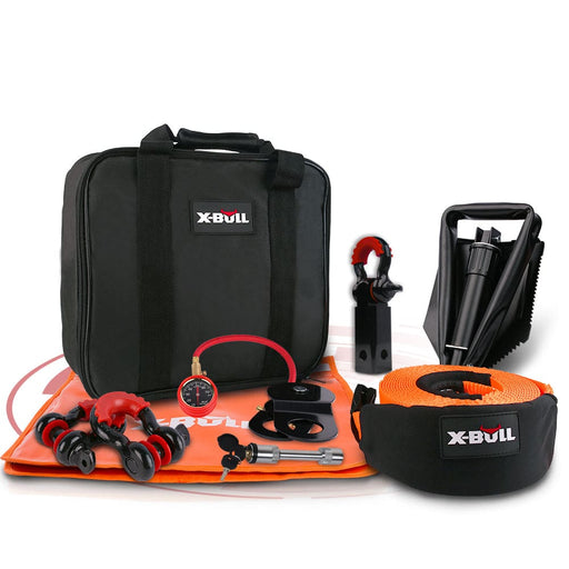 X-bull Winch Recovery Kit 11pcs 4wd 4x4 Pack Off Road