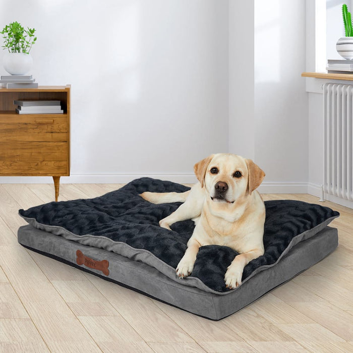 Dog Calming Bed Warm Soft Plush Comfy Sleeping Memory Foam