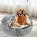 Pet Dog Calming Bed Warm Soft Plush Sleeping Removable