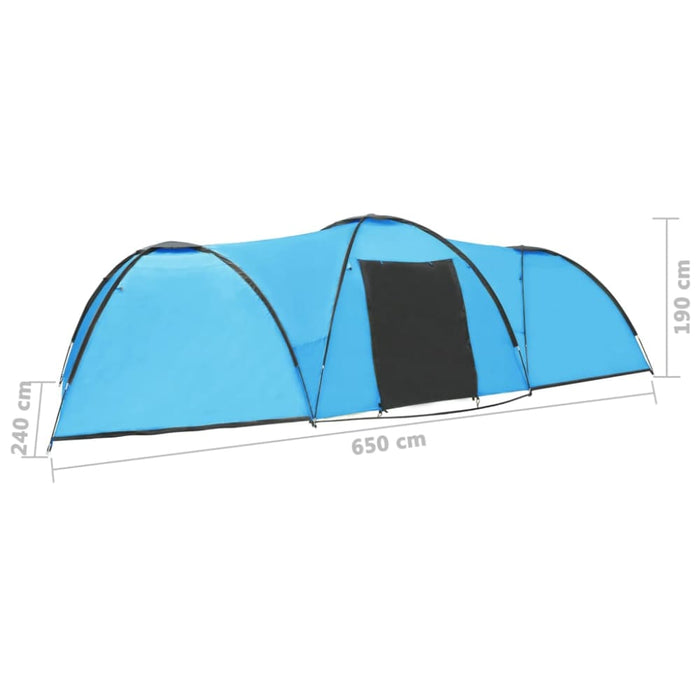 Camping Igloo Tent 8 Person Blue