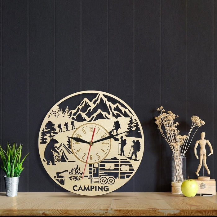 Camping Wall Clock